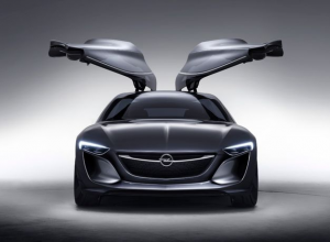 Opel показал концепт с «крыльями чайки» Mercedes