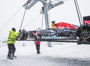 Red Bull оштрафуют за езду на болиде по горнолыжным склонам