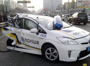 В полиции Киева рассказали, сколько авто разбили патрульные