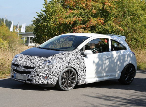 Новую Opel Corsa OPC заметили на тестах