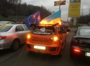В Украине введен штраф за проезд автоколонной