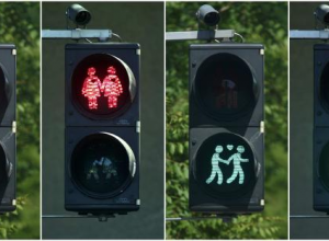 В Вене появились светофоры для однополых пар