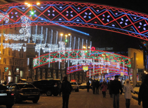 Киевским автомобилистам к Новому году преподнесли подарок